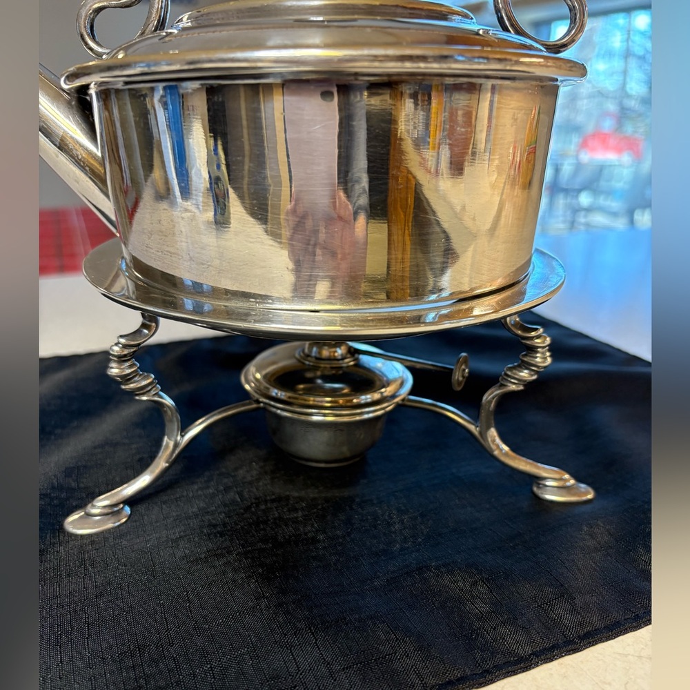 Sale🔥🔥🔥Antique James Dixon JD&S Tea Kettle Silver Plate 1800-1900’s - Picture 2 of 16
